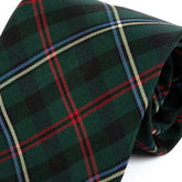 Green & Red Tartan Check Tie 9cm